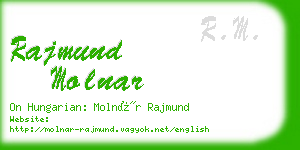 rajmund molnar business card